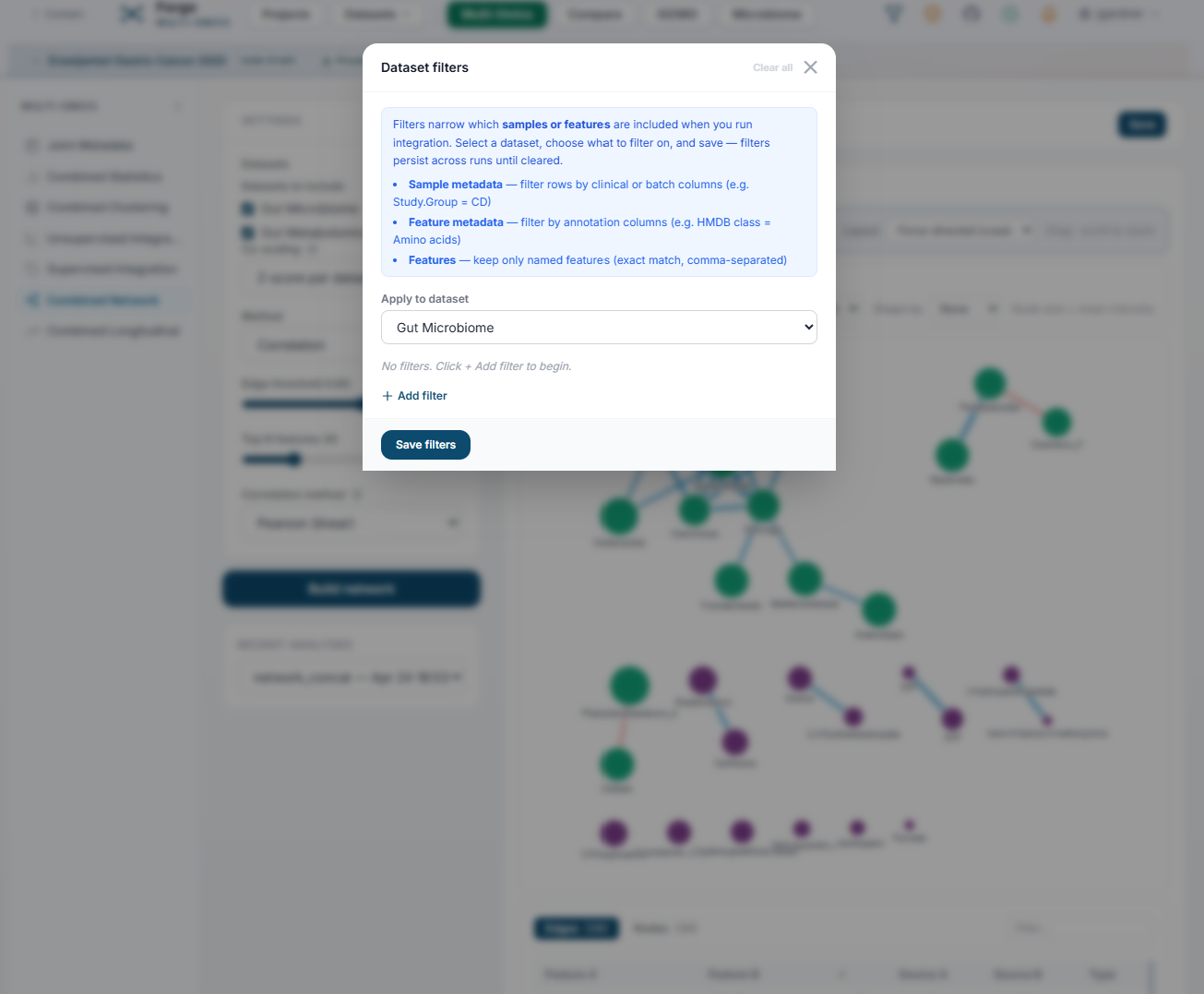 Forge — multi-omics analysis platform